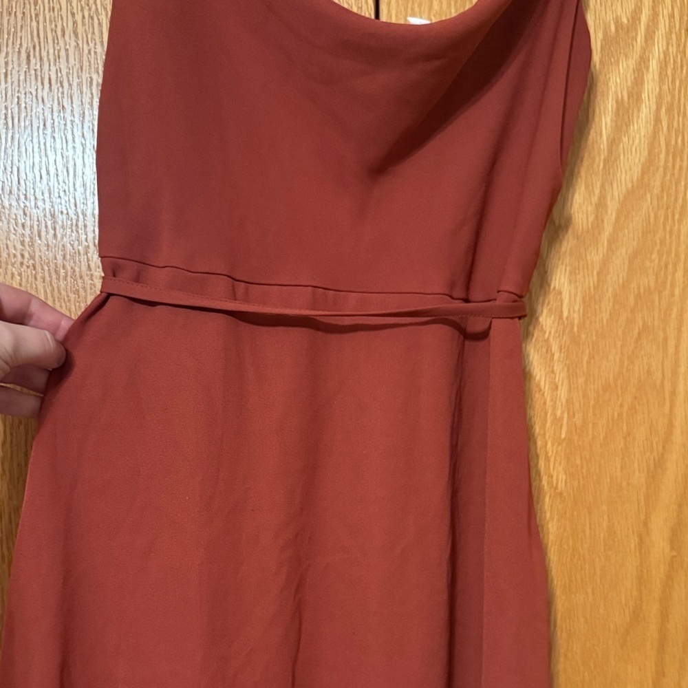 Boutique Cowell neck Rust Dress - Picture 2 of 5